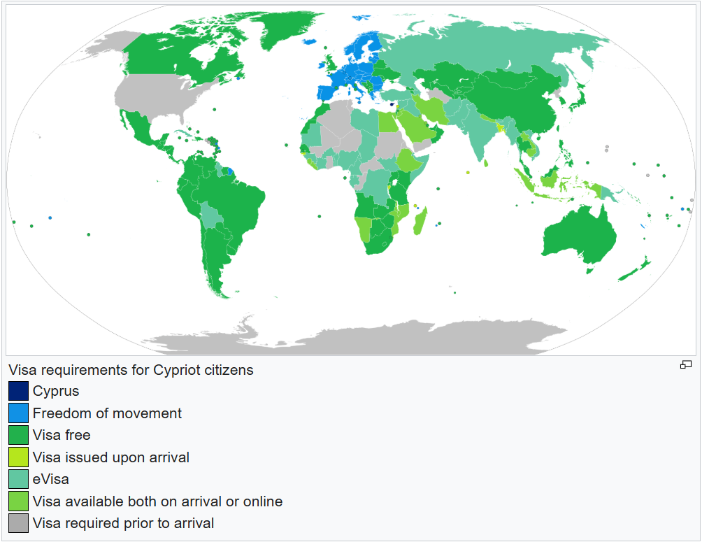 visa requirements for cypriot citizens