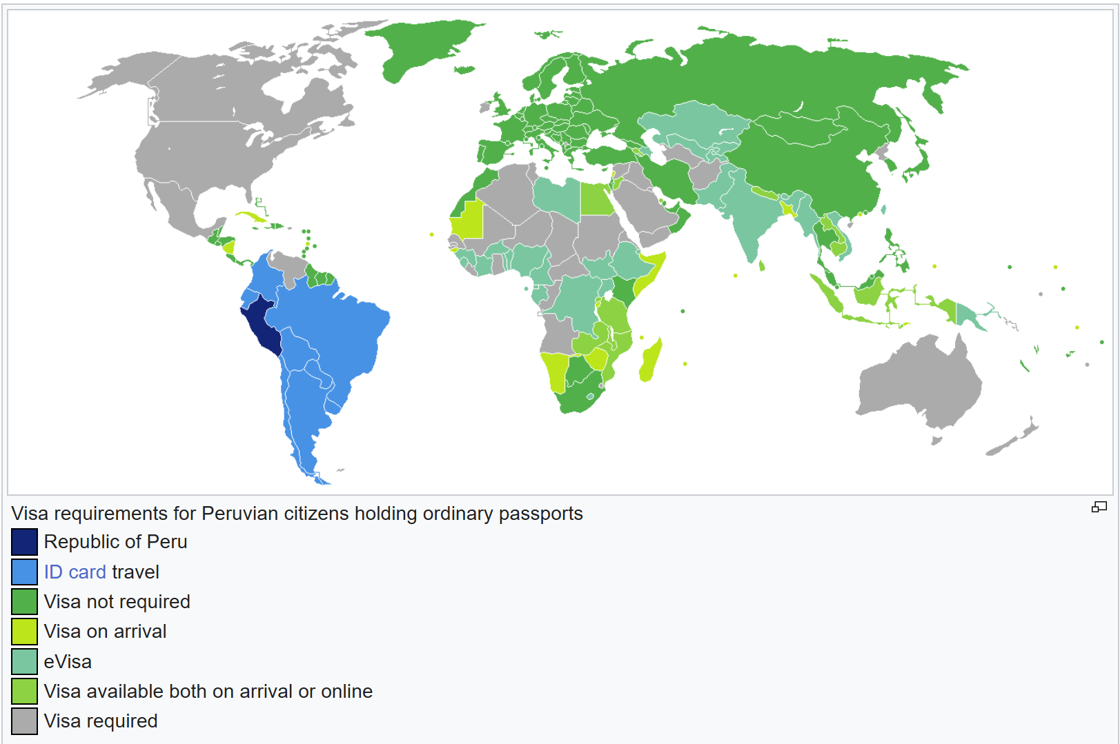 visa requirements for peruvian citizens